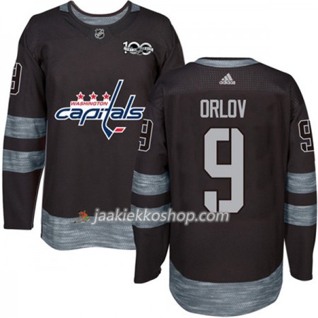 Miehille NHL Washington Capitals Pelipaita Dmitry Orlov 9 1917-2017 100th Anniversary Adidas Musta Authentic